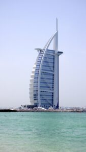 Exploring in Jumeirah Beach with view of Burj al Arab