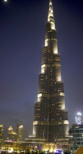 Night picture of Burj Khalifa